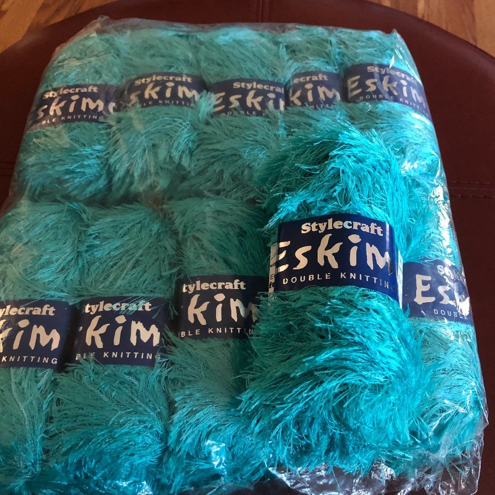 10 Skeins of Stylecraft Eskimo # 5483 Jade Yarn